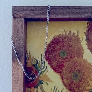 Atolea Amalfi Figaro Choker Silver Chain Necklace